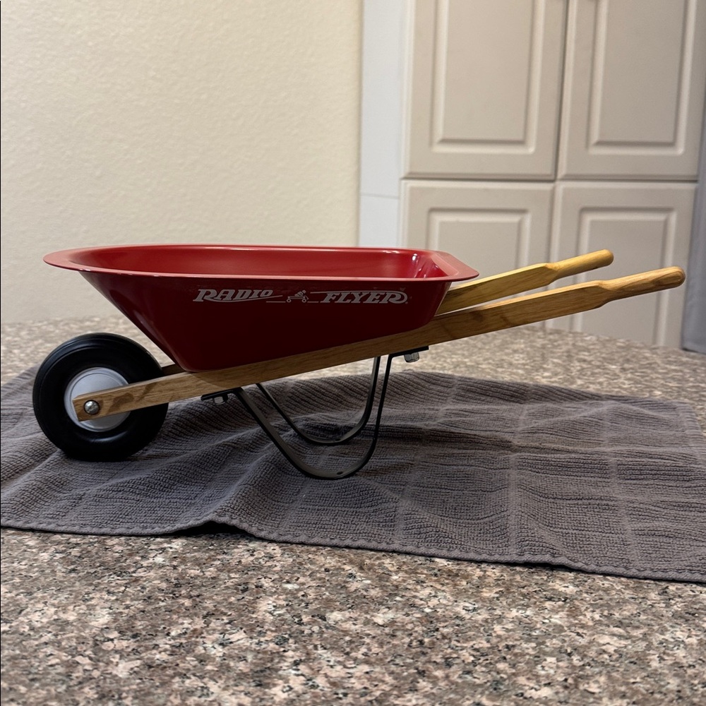 Red Radio Flyer Toy Wheelbarrow